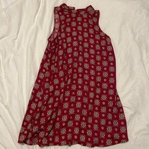 BOHO MOCK NECK DRESS